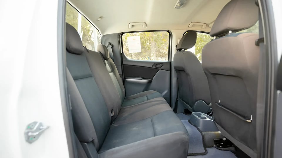 Used 2020 Mazda BT-50 XS in White – Rear Passenger Side Cabin View for Sale at First Choice Cars Dubai Sharjah