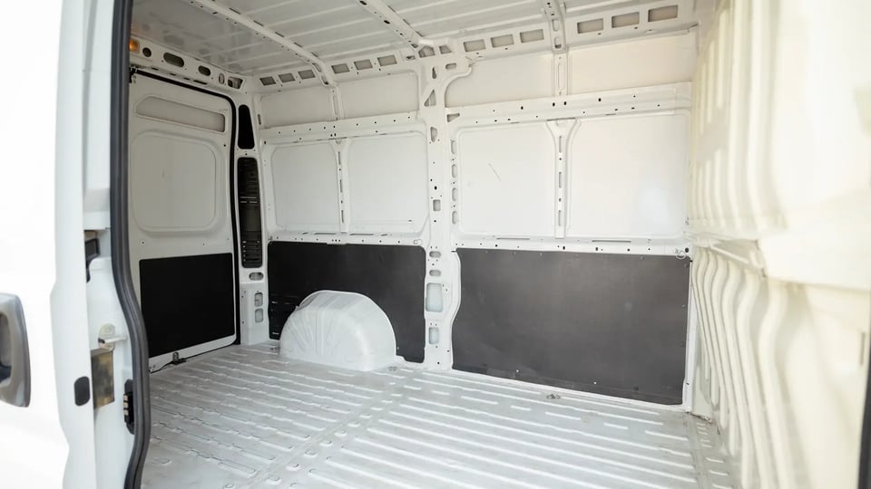 Used 2023 Peugeot Boxer L2h2 in White – Delivery Box Right Side Interior View for Sale at First Choice Cars Dubai Sharjah