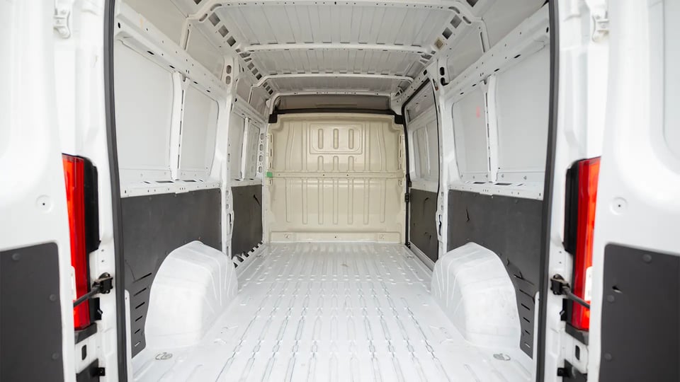 Used 2023 Peugeot Boxer L2h2 in White – Delivery Box Rear Opening View for Sale at First Choice Cars Dubai Sharjah