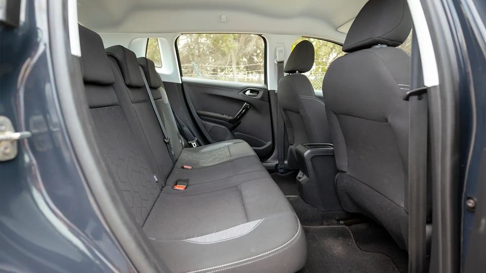 Used 2020 Peugeot 2008 Active in Black – Rear Passenger Side Cabin View for Sale at First Choice Cars Dubai Sharjah