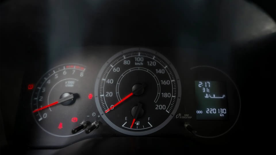 Used 2020 Toyota Hiace GLX High Roof in White – Odometer / Mileage Reading View for Sale at First Choice Cars Dubai Sharjah