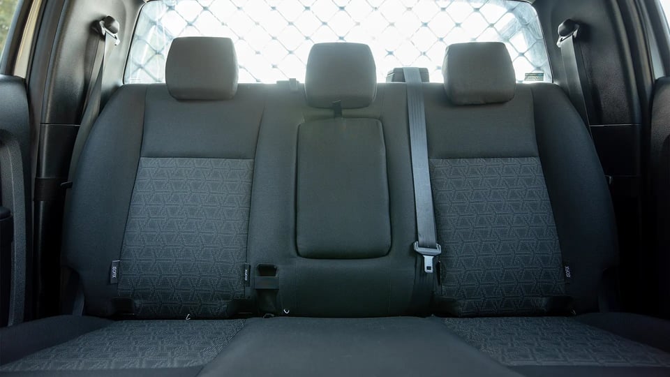 Used 2021 Ford Ranger XL in Silver – Rear Seat View for Sale at First Choice Cars Dubai Sharjah