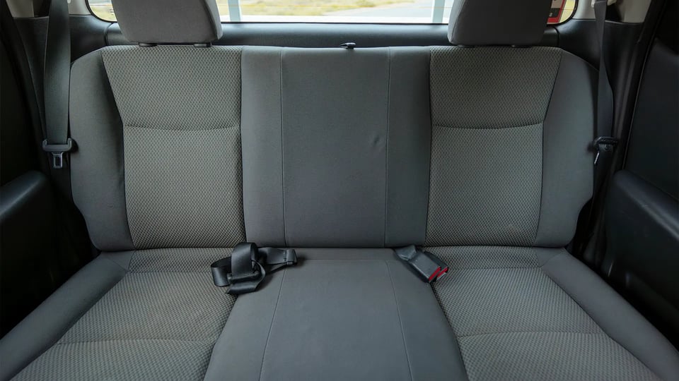 Used 2022 Nissan Navara Asf 2.5L G 2wd Mt in White – Rear Seat View for Sale at First Choice Cars Dubai Sharjah