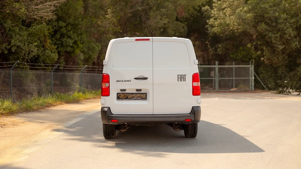 Used 2025 Fiat Scudo Delivery Van in White – Back/Rear View for Sale at First Choice Cars Dubai Sharjah