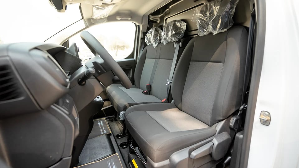 Used 2025 Fiat Scudo Delivery Van in White – Front Driver Side Cabin View for Sale at First Choice Cars Dubai Sharjah
