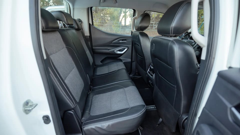 Used 2023 Peugeot Landtrek Double Cabin in White – Rear Passenger Side Cabin View for Sale at First Choice Cars Dubai Sharjah