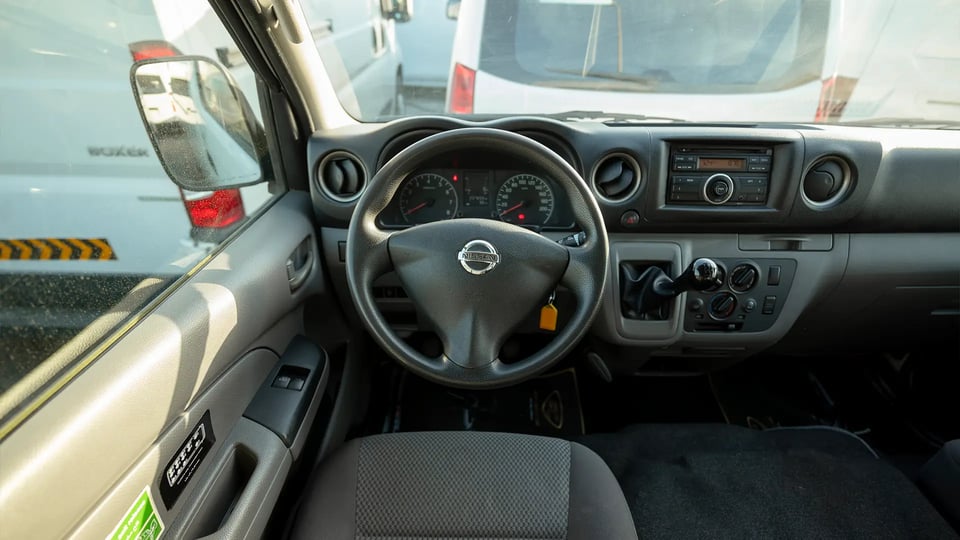 Used 2019 Nissan Urvan High Roof in White – Steering Wheel & Instrument Cluster for Sale at First Choice Cars Dubai Sharjah