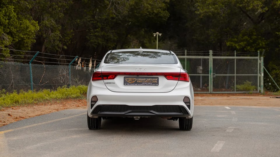 Used 2023 Kia Cerato LX in White – Back/Rear View for Sale at First Choice Cars Dubai Sharjah