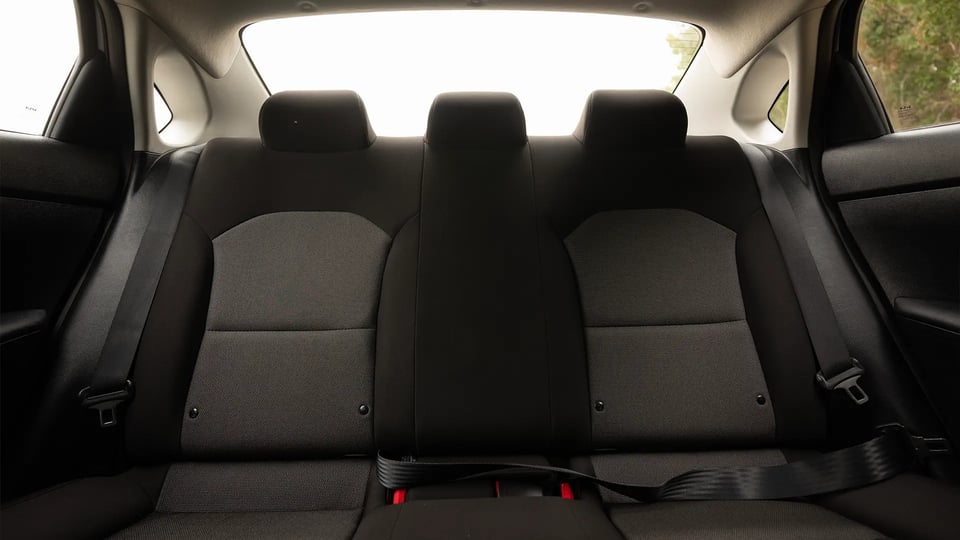 Used 2023 Kia Cerato LX in White – Rear Seat View for Sale at First Choice Cars Dubai Sharjah