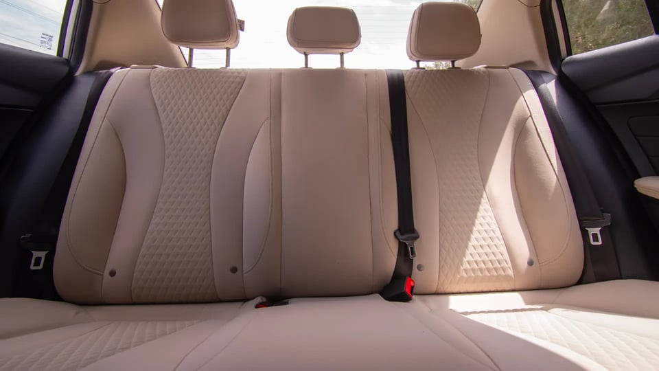 Used 2022 MG 5 Comfort in Silver – Rear Seat View for Sale at First Choice Cars Dubai Sharjah