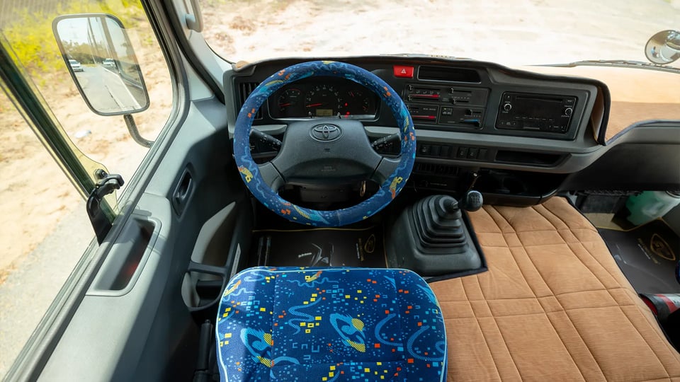 Used 2022 Toyota Coaster High Roof in White – Steering Wheel & Instrument Cluster for Sale at First Choice Cars Dubai Sharjah