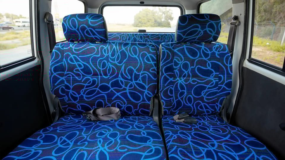 Used 2013 Suzuki APV Passanger Van in White – Rear Seat View for Sale at First Choice Cars Dubai Sharjah