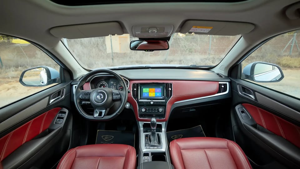 Used 2022 MG RX5 Luxury in Silver – Front Cabin / Dashboard Full View for Sale at First Choice Cars Dubai Sharjah