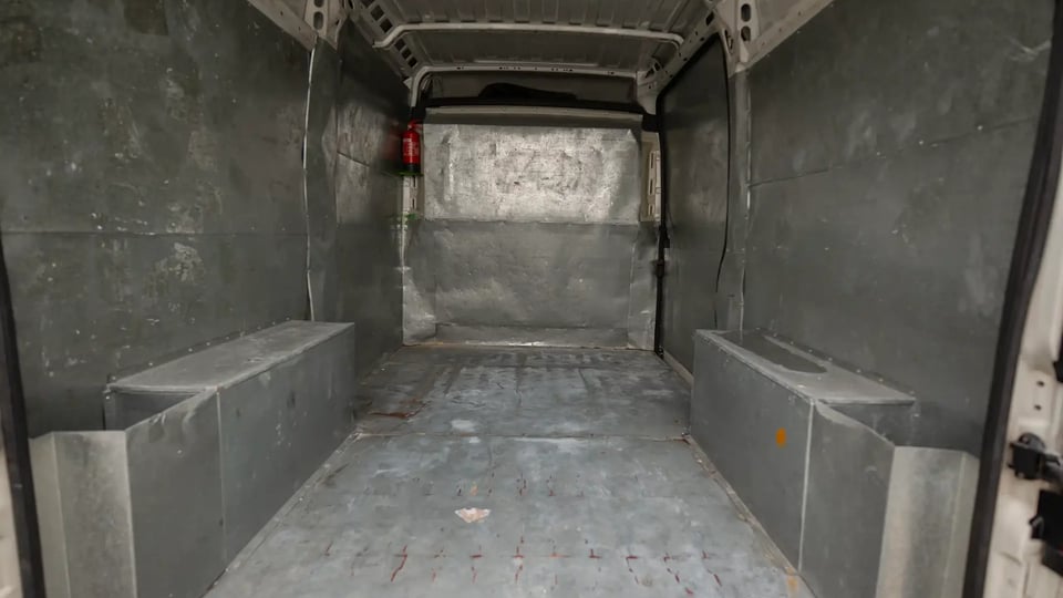 Used 2022 Peugeot Boxer L2h2 in White – Delivery Box Rear Opening View for Sale at First Choice Cars Dubai Sharjah