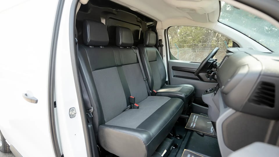 Used 2022 Peugeot Expert L3 in White – Front Passenger Side Cabin View for Sale at First Choice Cars Dubai Sharjah