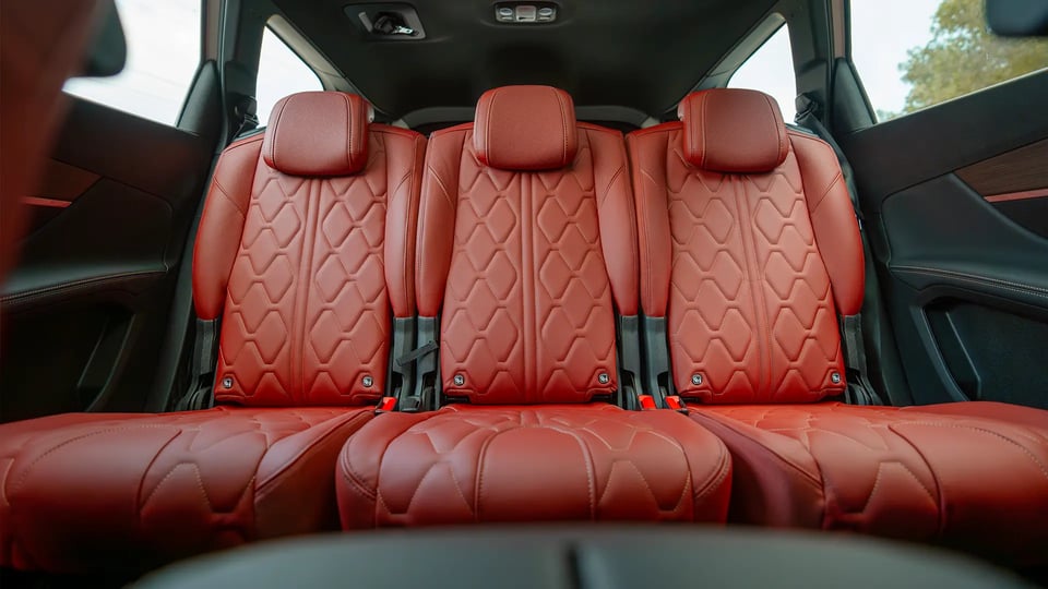 Used 2024 Peugeot 5008 GT Line in White – Rear Seat View for Sale at First Choice Cars Dubai Sharjah