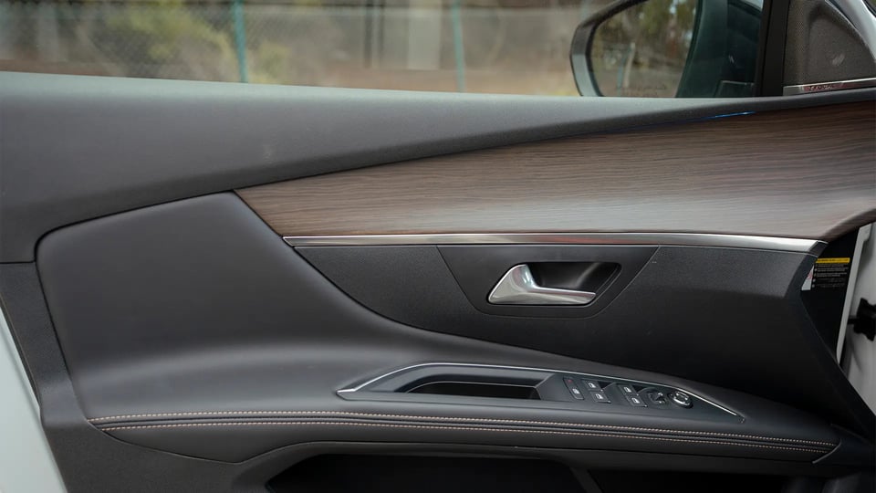 Used 2024 Peugeot 5008 GT Line in White – Driver Door Panel Full View for Sale at First Choice Cars Dubai Sharjah