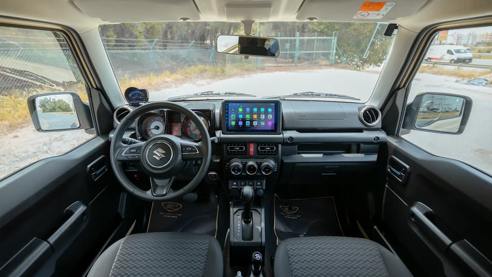 Used 2025 Suzuki Jimny GLX in Beige – Front Cabin / Dashboard Full View for Sale at First Choice Cars Dubai Sharjah