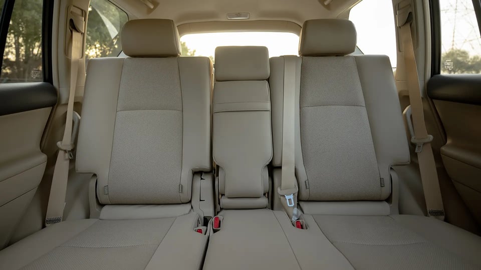 Used 2022 Toyota Prado VXR in White – Boot / Trunk Space Open View for Sale at First Choice Cars Dubai Sharjah