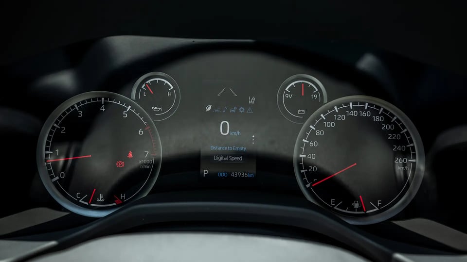 Used 2024 Toyota Land Cruiser GXR in White – Odometer / Mileage Reading View for Sale at First Choice Cars Dubai Sharjah