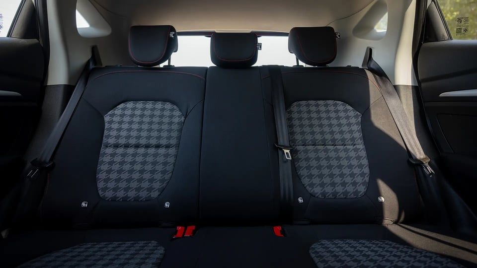 Used 2024 MG ZS Comfort in Silver – Rear Seat View for Sale at First Choice Cars Dubai Sharjah