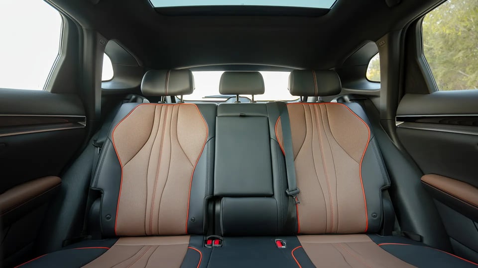 Used 2025 BYD Song Plus Premium in Black – Rear Seat View for Sale at First Choice Cars Dubai Sharjah