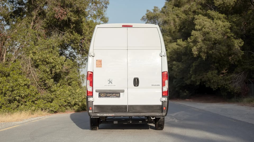 Used 2022 Peugeot Boxer L4H3 in White – Back/Rear View for Sale at First Choice Cars Dubai Sharjah