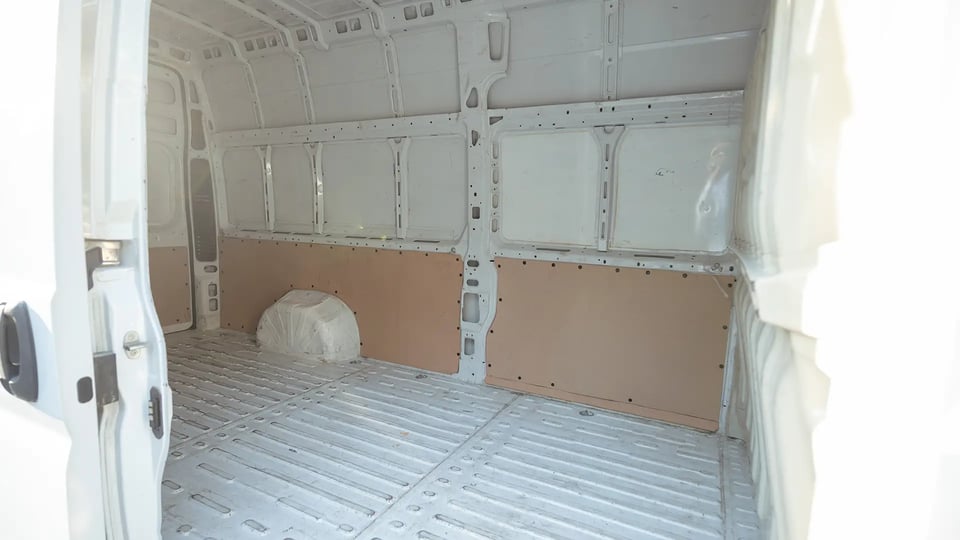 Used 2022 Peugeot Boxer L4H3 in White – Delivery Box Right Side Interior View for Sale at First Choice Cars Dubai Sharjah