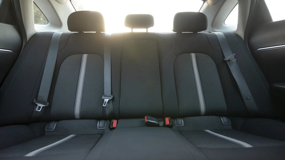 Used 2023 Hyundai Sonata Comfort in White – Rear Seat View for Sale at First Choice Cars Dubai Sharjah