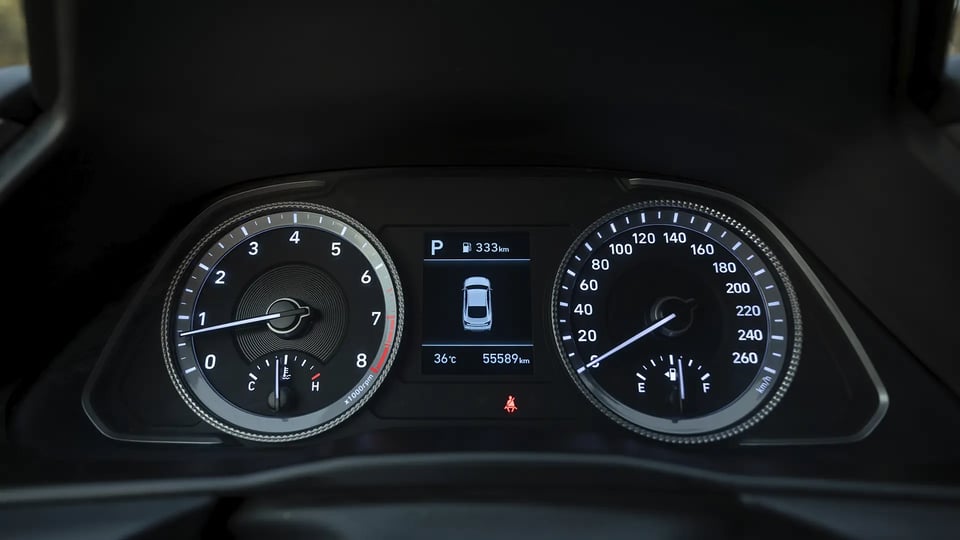Used 2023 Hyundai Sonata Comfort in White – Odometer / Mileage Reading View for Sale at First Choice Cars Dubai Sharjah