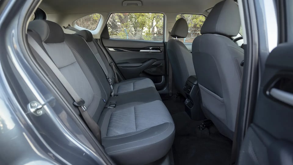 Used 2024 Kia Seltos LX in Grey – Rear Passenger Side Cabin View for Sale at First Choice Cars Dubai Sharjah