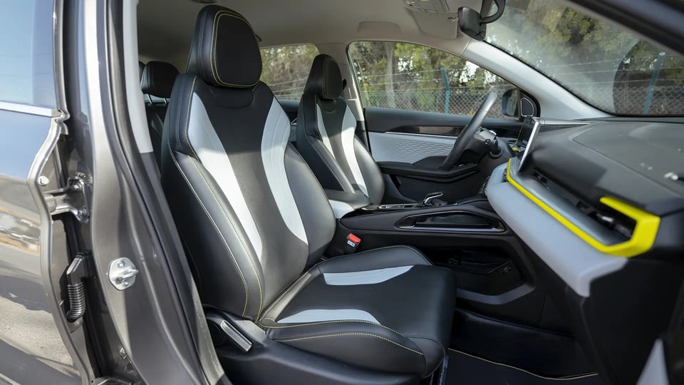 Used 2025 Geely Coolray GL in Grey – Front Passenger Side Cabin View for Sale at First Choice Cars Dubai Sharjah