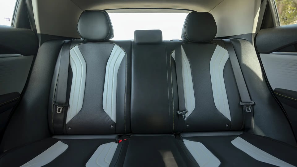 Used 2025 Geely Coolray GL in Grey – Rear Seat View for Sale at First Choice Cars Dubai Sharjah