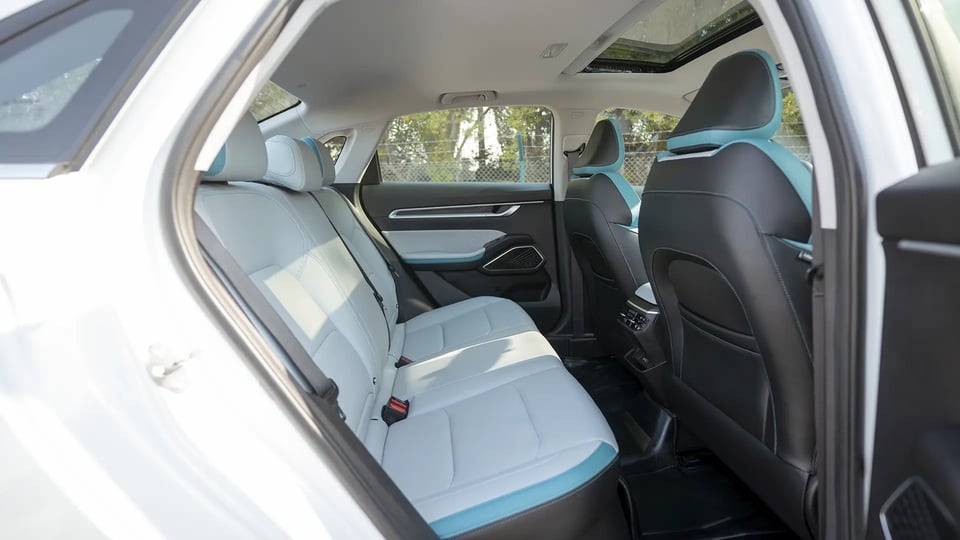 Used 2025 Geely Emgrand GF in White – Rear Passenger Side Cabin View for Sale at First Choice Cars Dubai Sharjah