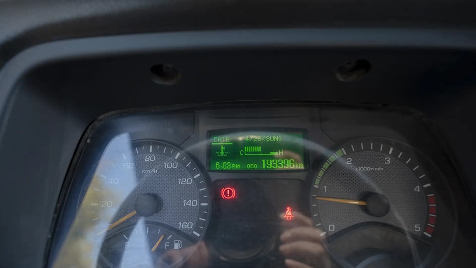Used 2022 Mitsubishi Canter Chiller Box in White – Odometer / Mileage Reading View for Sale at First Choice Cars Dubai Sharjah
