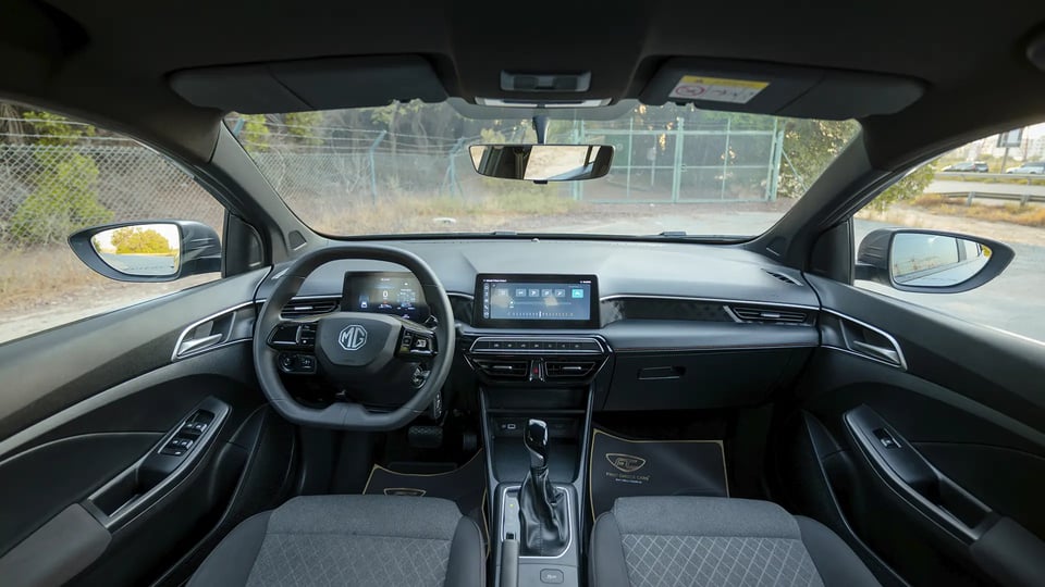 Used 2025 MG MG3 Comfort in Grey – Front Cabin / Dashboard Full View for Sale at First Choice Cars Dubai Sharjah
