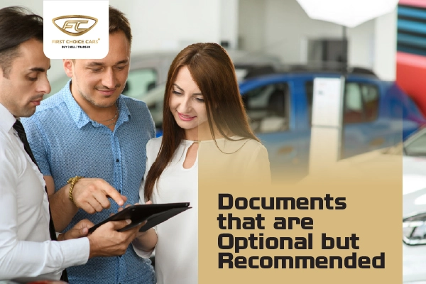 Optional Documents to Buy the Car
