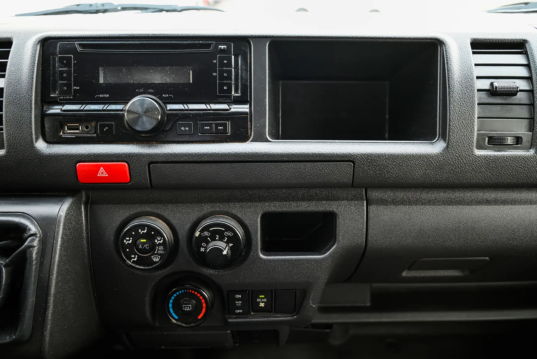 Used 2017 Toyota Hiace GLX - High Roof White – Infotainment / Touchscreen System at First Choice Cars Sharjah