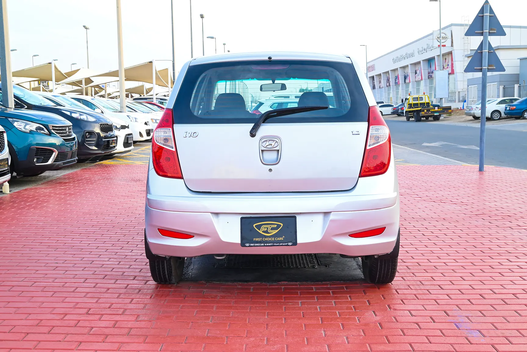 Used 2015 Hyundai i10 GL Silver – Back/Rear View at First Choice Cars Sharjah