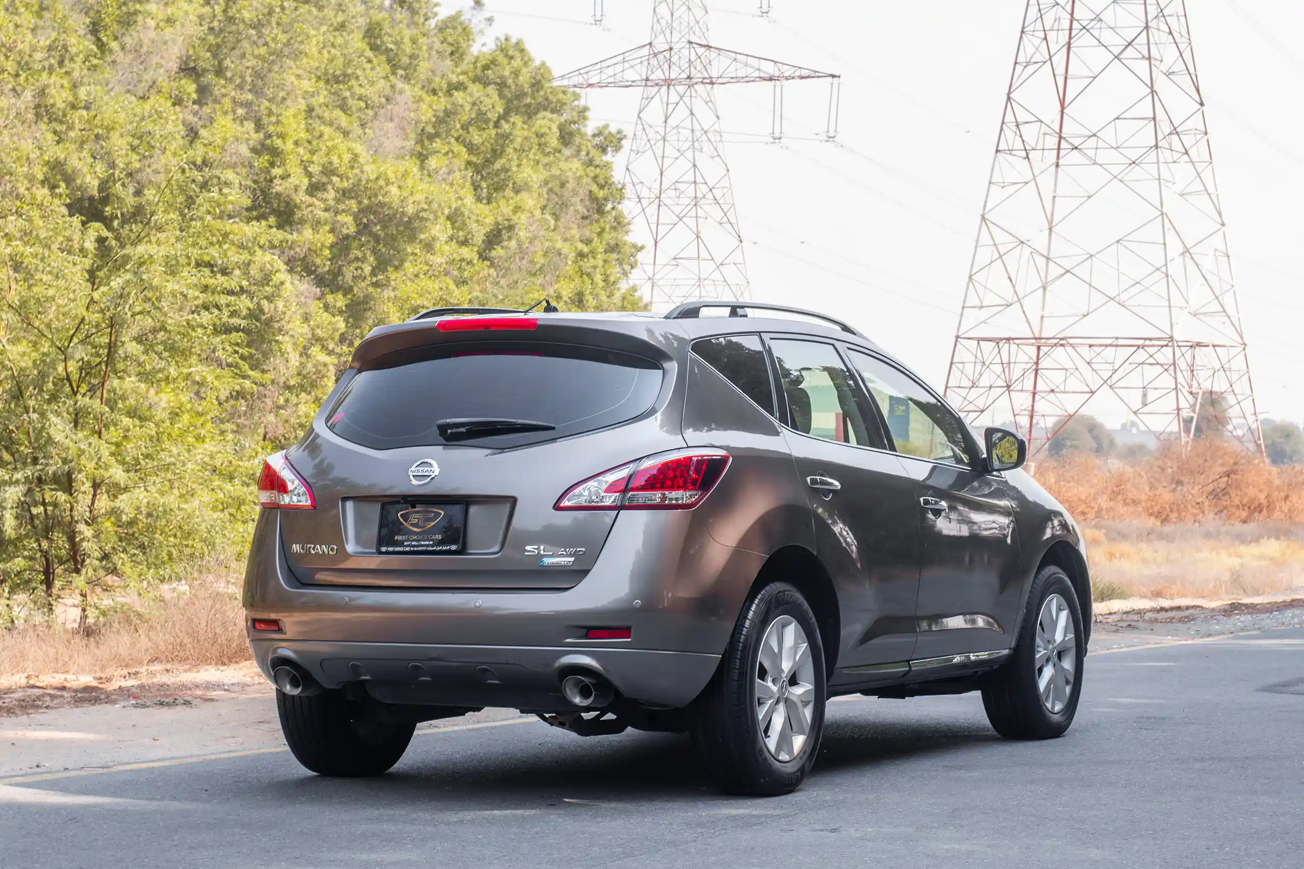 Used 2015 Nissan Murano SL Grey – Right Back Diagonal (45°) View at First Choice Cars Sharjah