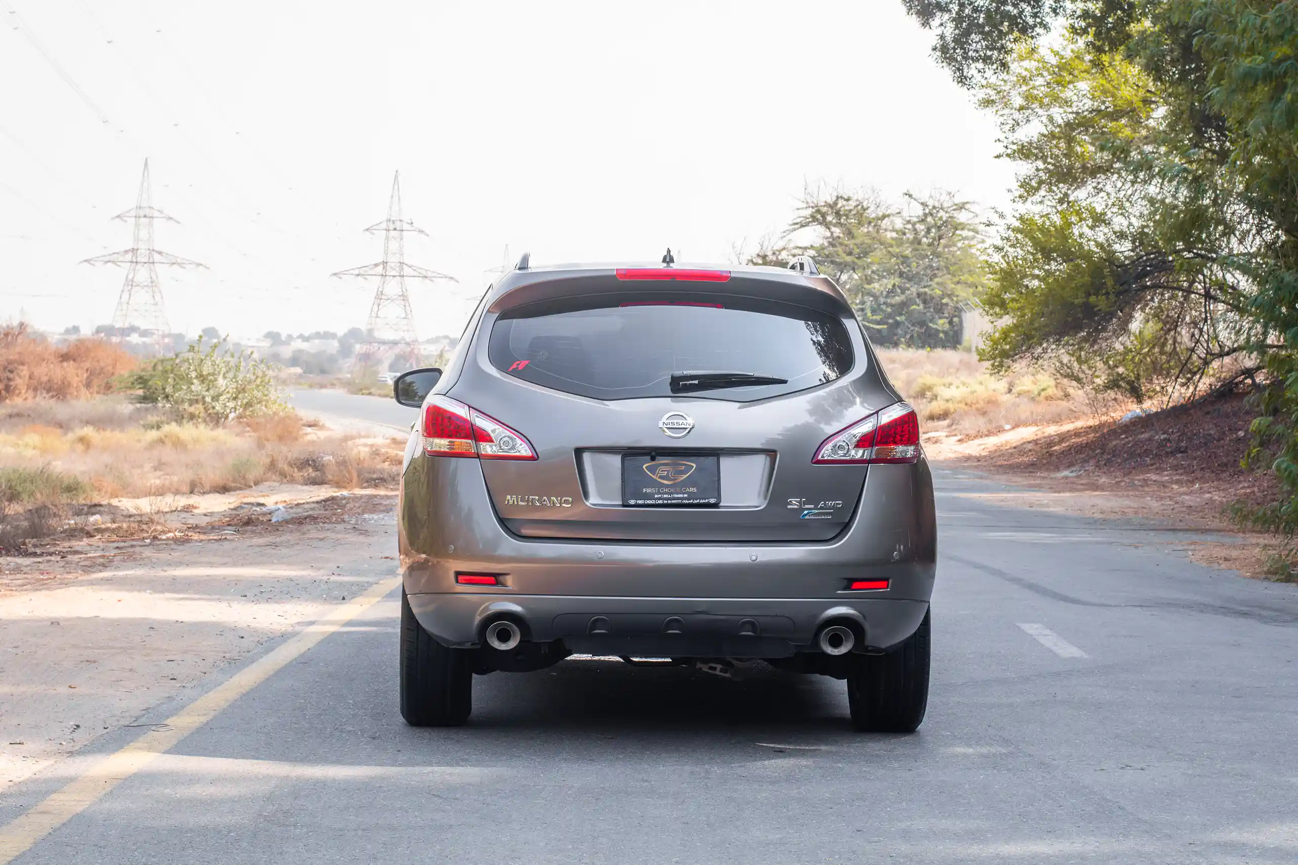 Used 2015 Nissan Murano SL Grey – Back/Rear View at First Choice Cars Sharjah