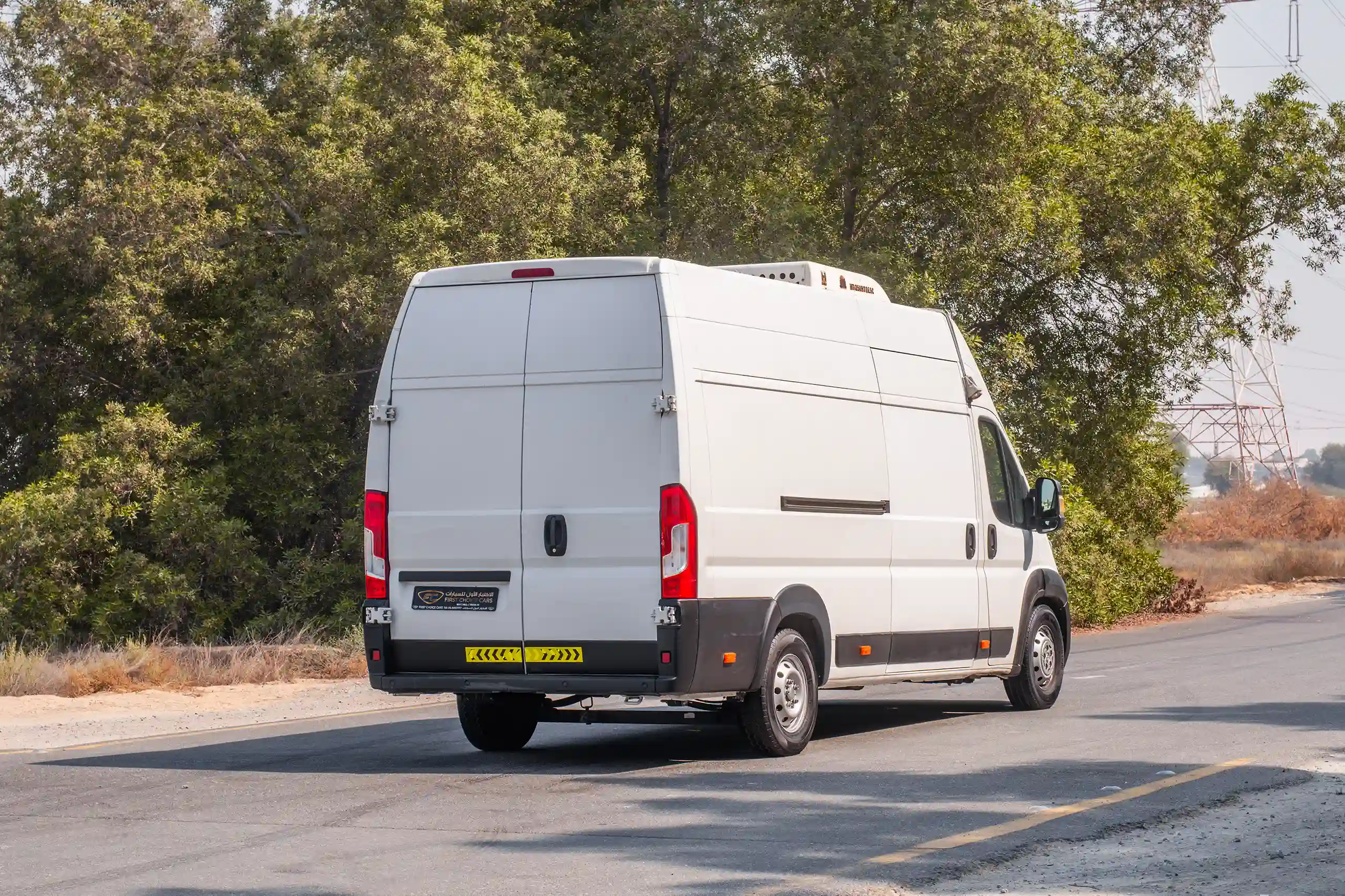 Used 2021 Peugeot BOXER L4H3 White – Right Back Diagonal (45°) View at First Choice Cars Sharjah