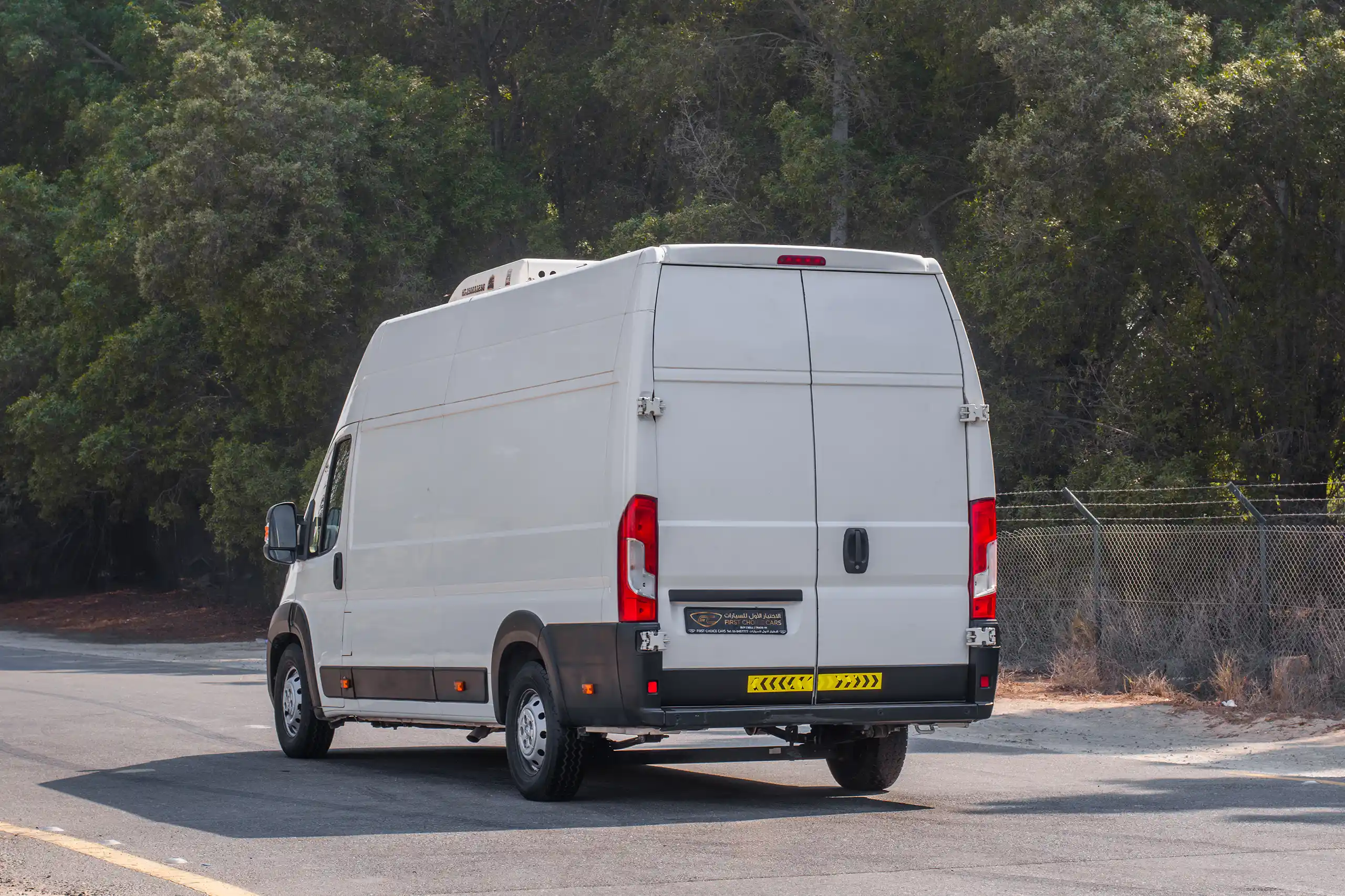 Used 2021 Peugeot BOXER L4H3 White – Left Back Diagonal (45°) View at First Choice Cars Sharjah