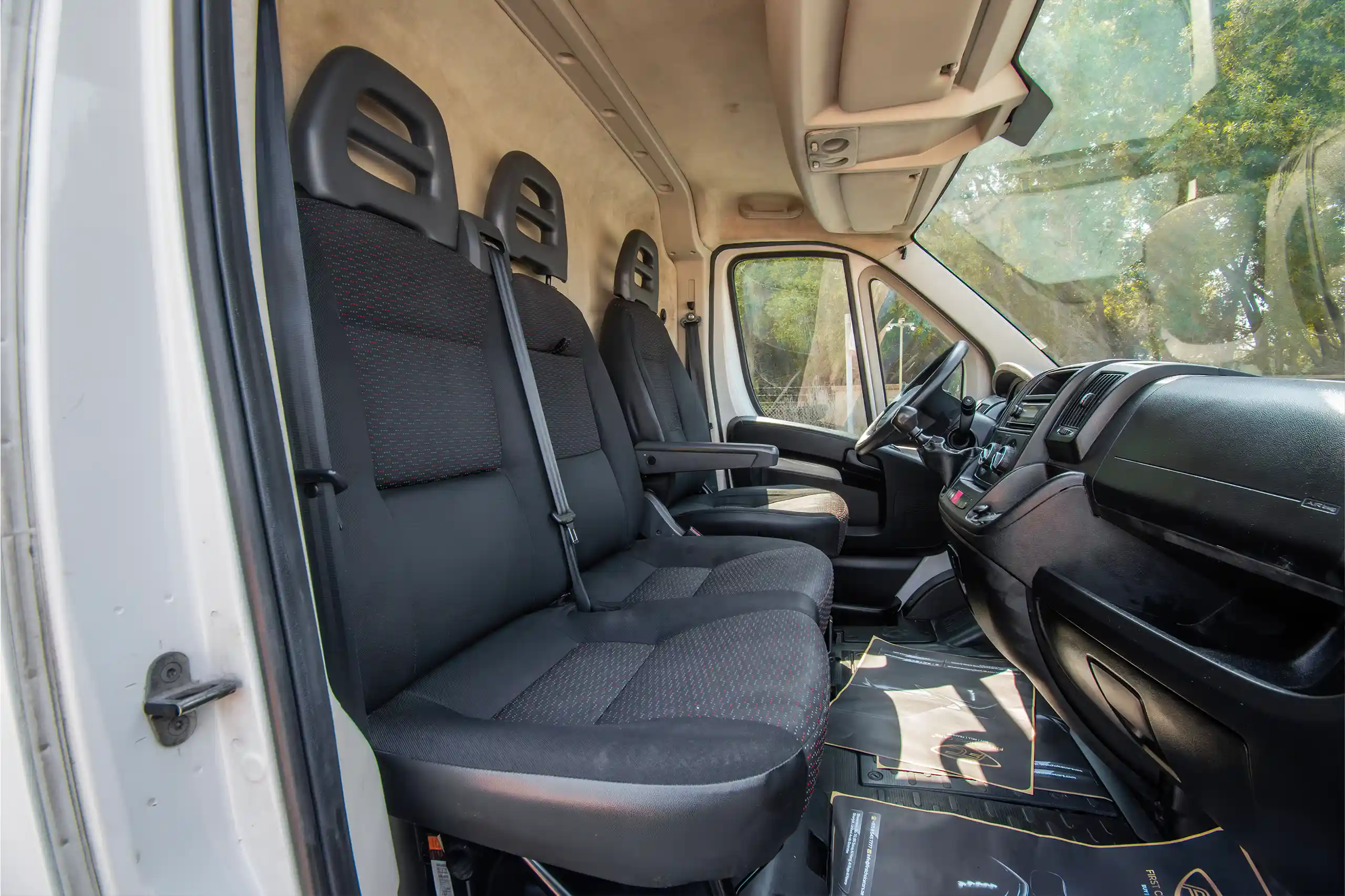 Used 2021 Peugeot BOXER L4H3 White – Front Passenger Side Cabin View at First Choice Cars Sharjah