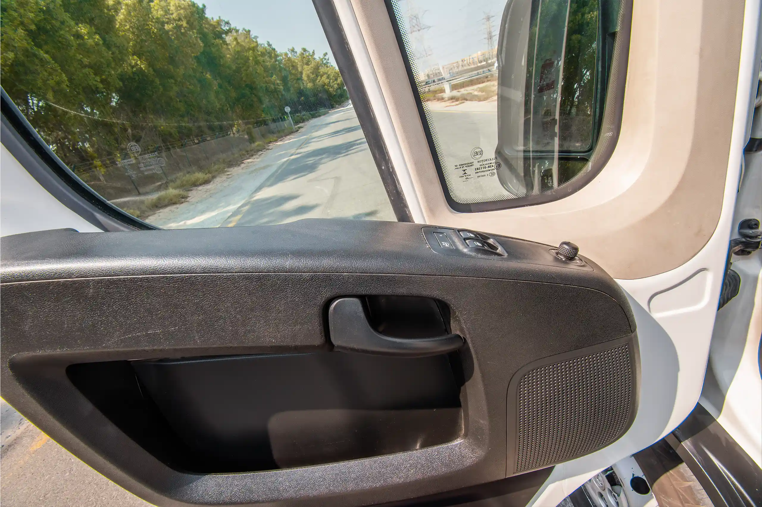 Used 2021 Peugeot BOXER L4H3 White – Driver Door Panel Full View at First Choice Cars Sharjah