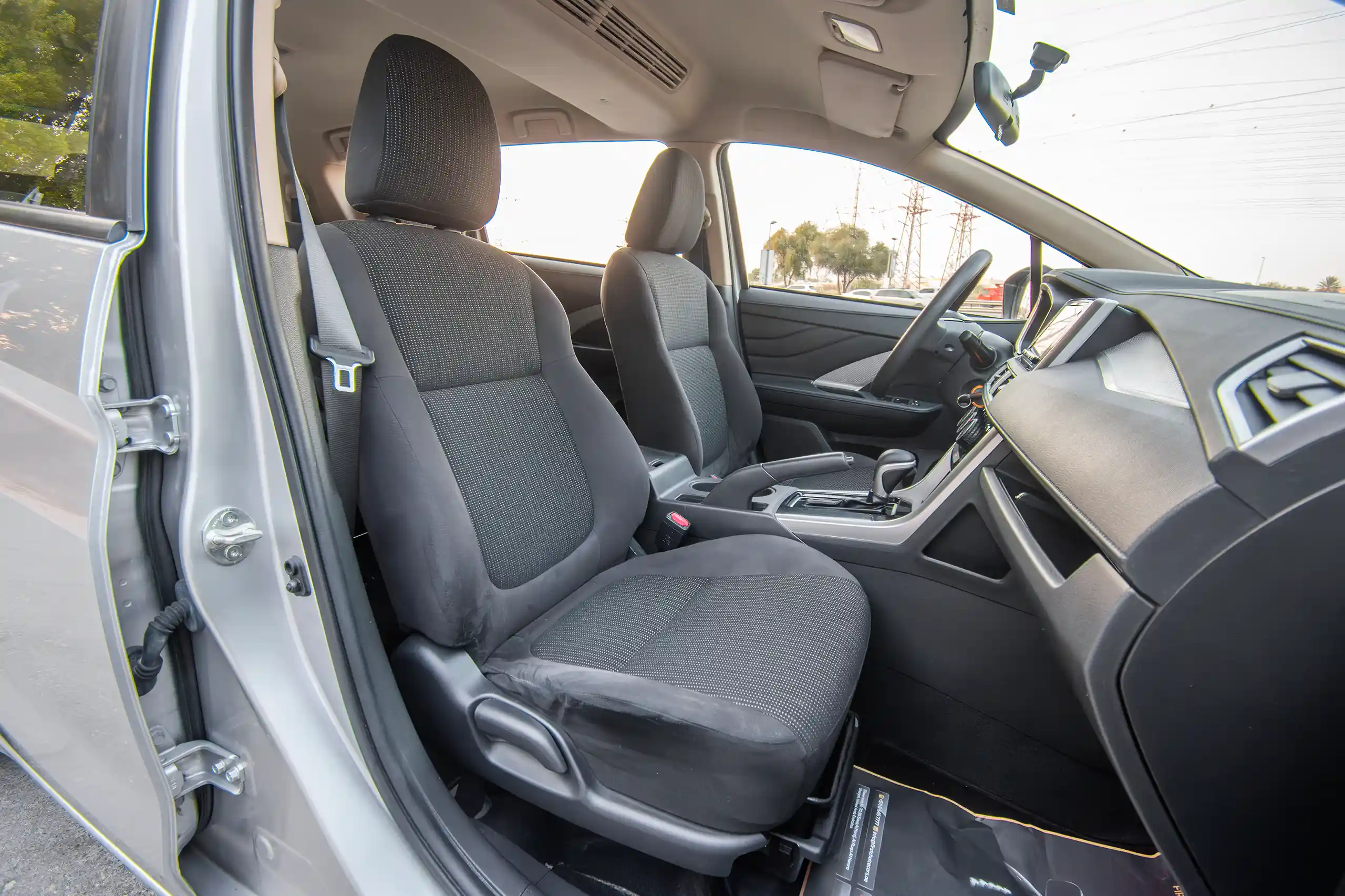 Used 2022 Mitsubishi XPANDER GLS Silver – Front Passenger Side Cabin View at First Choice Cars Sharjah
