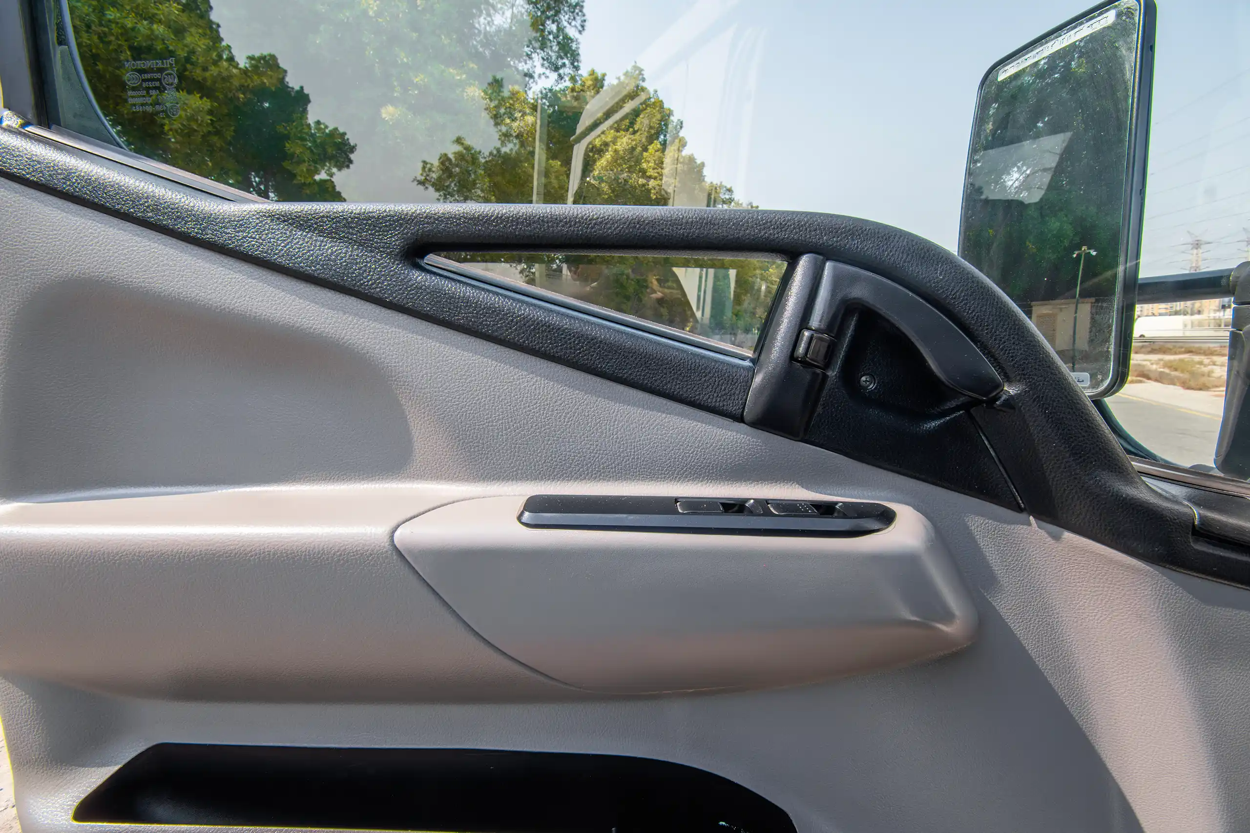 Used 2023 Mitsubishi Canter Double Cabin White – Driver Door Panel Full View at First Choice Cars Sharjah