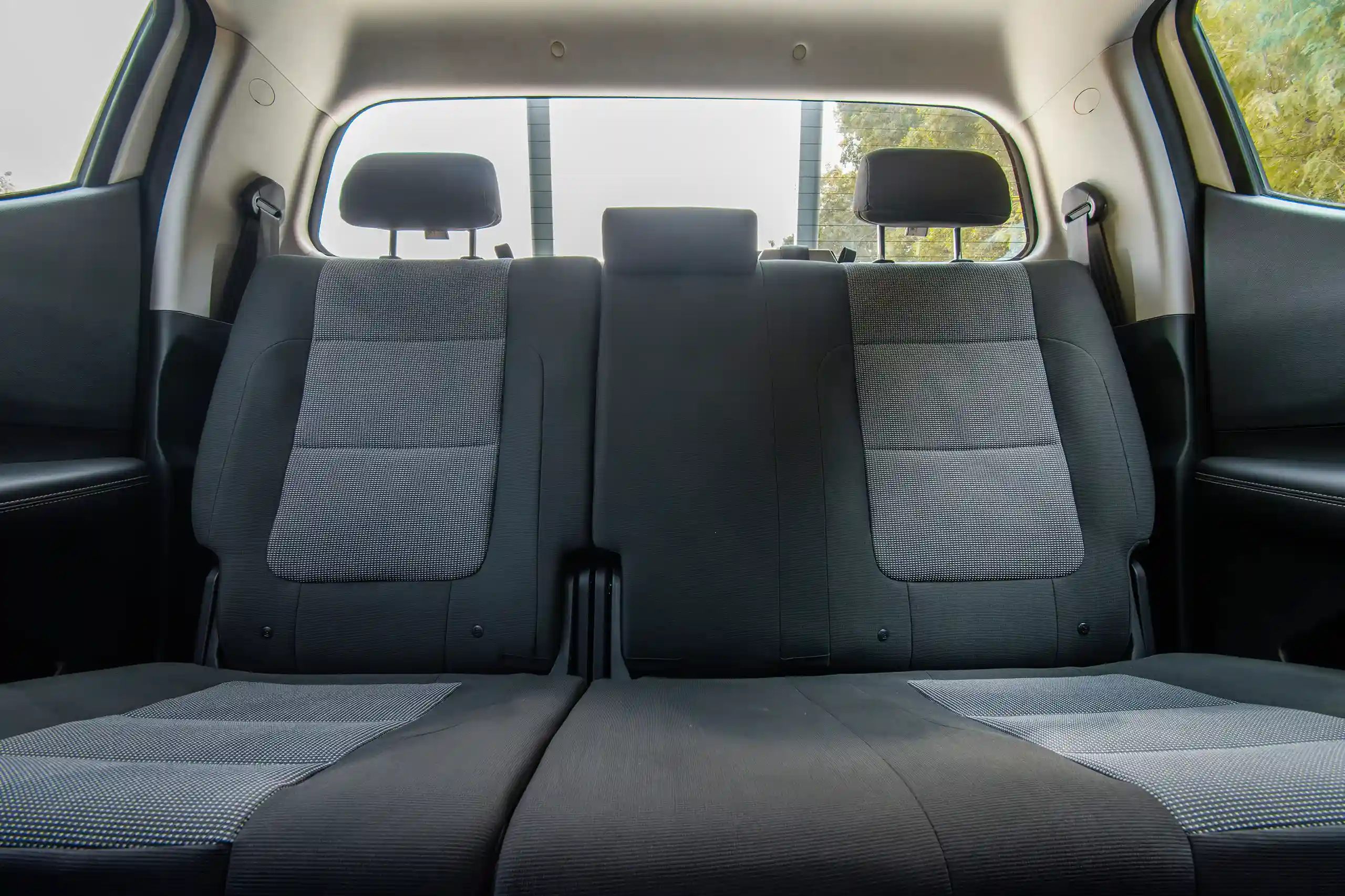 Used 2023 Peugeot Landtrek Double Cabin 4x2 White – Rear Seat View at First Choice Cars Sharjah