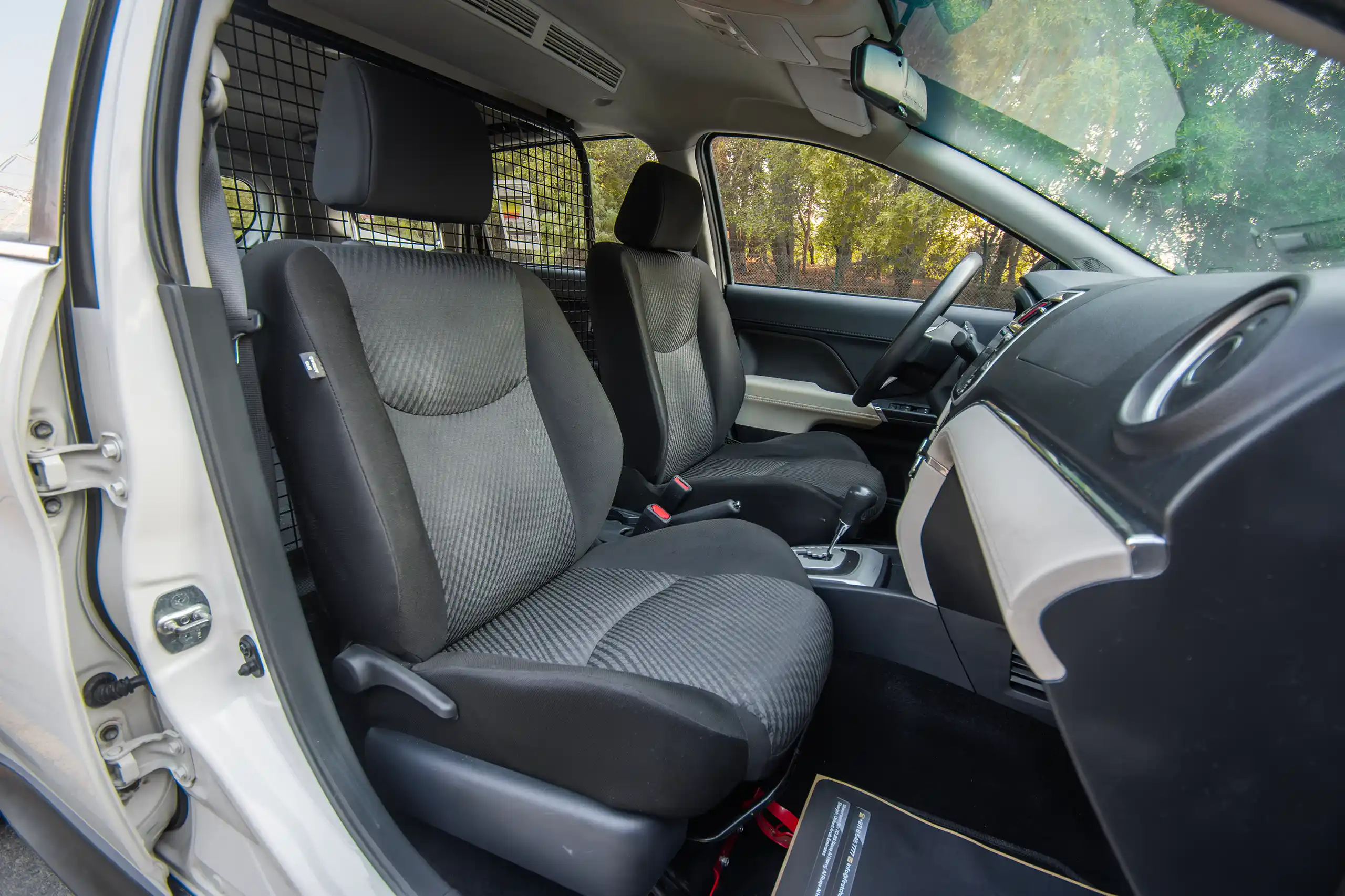 Used 2023 Toyota Rush Ex White – Front Passenger Side Cabin View at First Choice Cars Sharjah