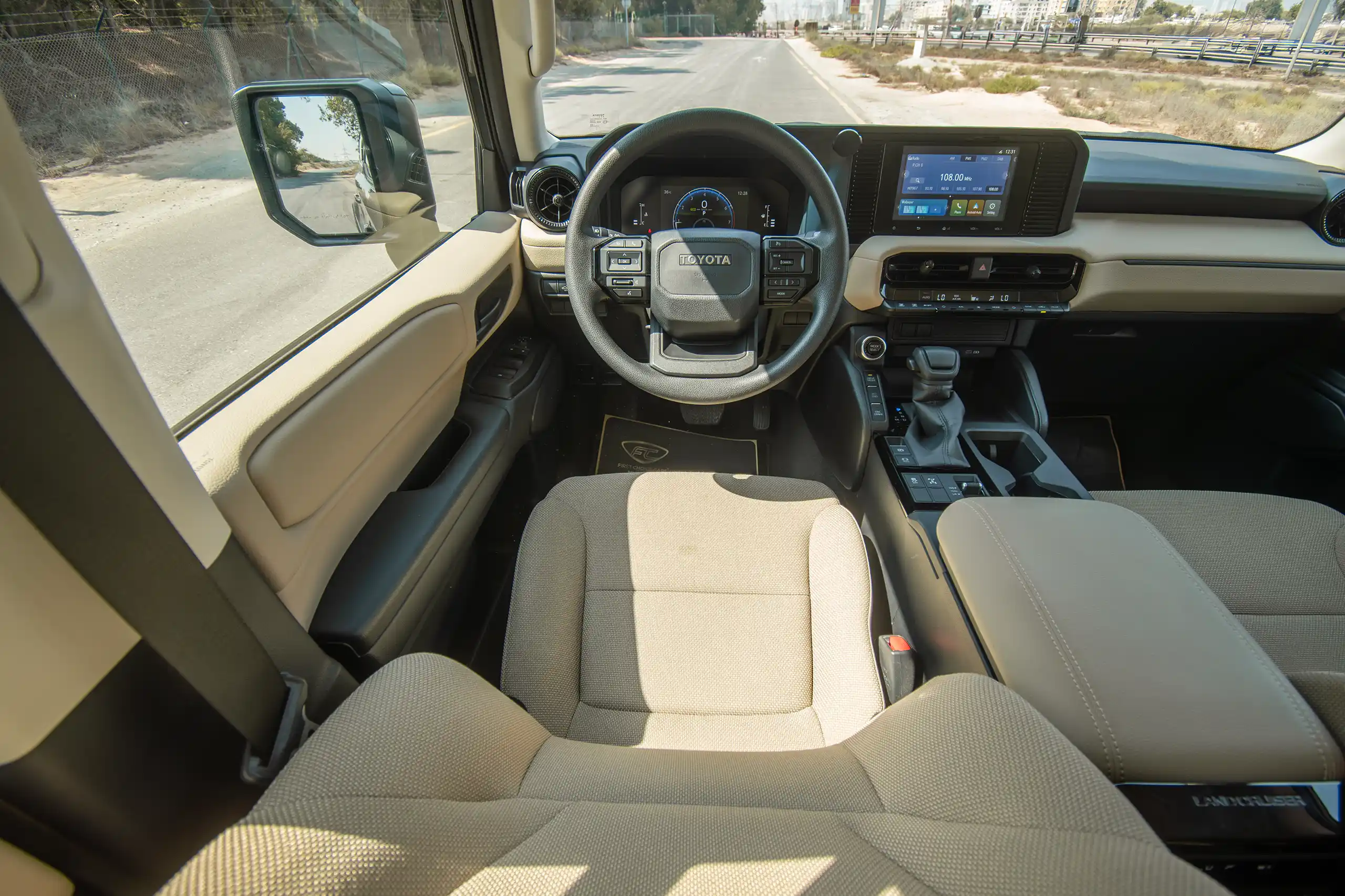 Used 2024 Toyota Prado TXR Grey – Steering Wheel & Instrument Cluster at First Choice Cars Sharjah